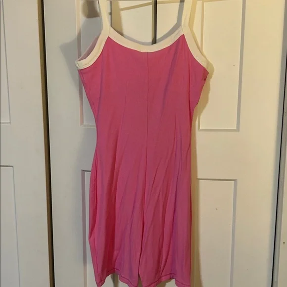 SKIMS NWT Soft Scoop Ringer Lounge Onesie size small pink - Picture 7 of 7